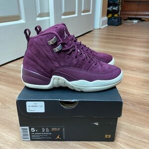 Air Jordan 12 Retro BG "Bordeaux" 130690-617 Size 6.5